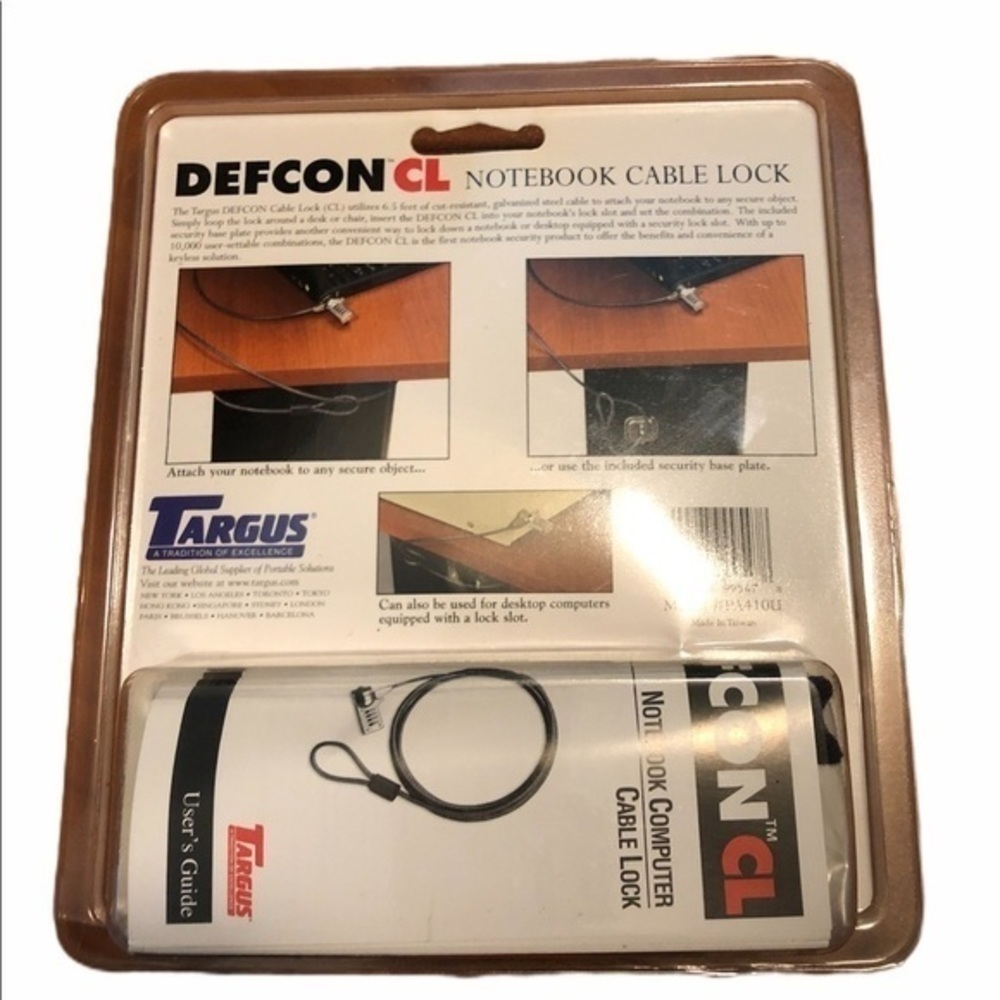 Defcon CL Notebook Cable Lock Model PA410U - Picture 3 of 4